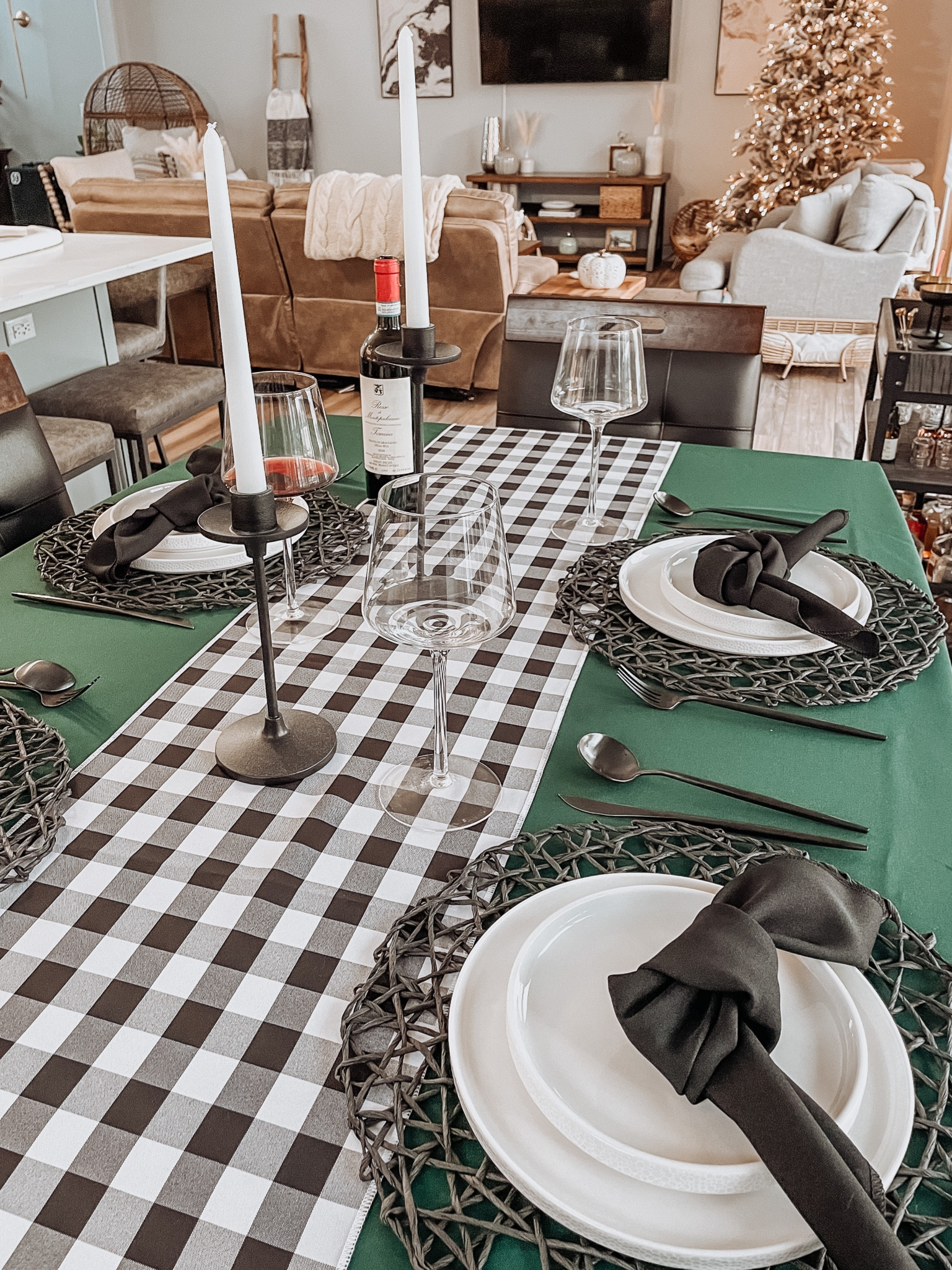 Table cloth, runner and napkins are from LA Linen! 

#LTKHoliday #LTKhome