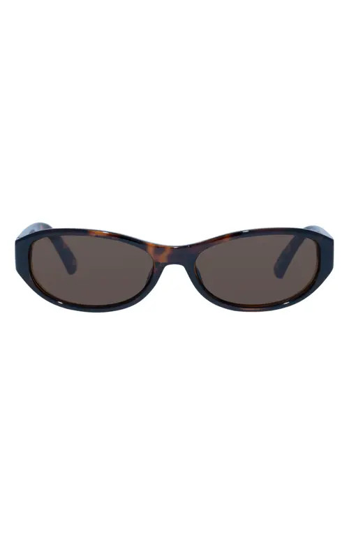 Le Specs Don't Cha 56mm Oval Sunglasses in Tort at Nordstrom | Nordstrom