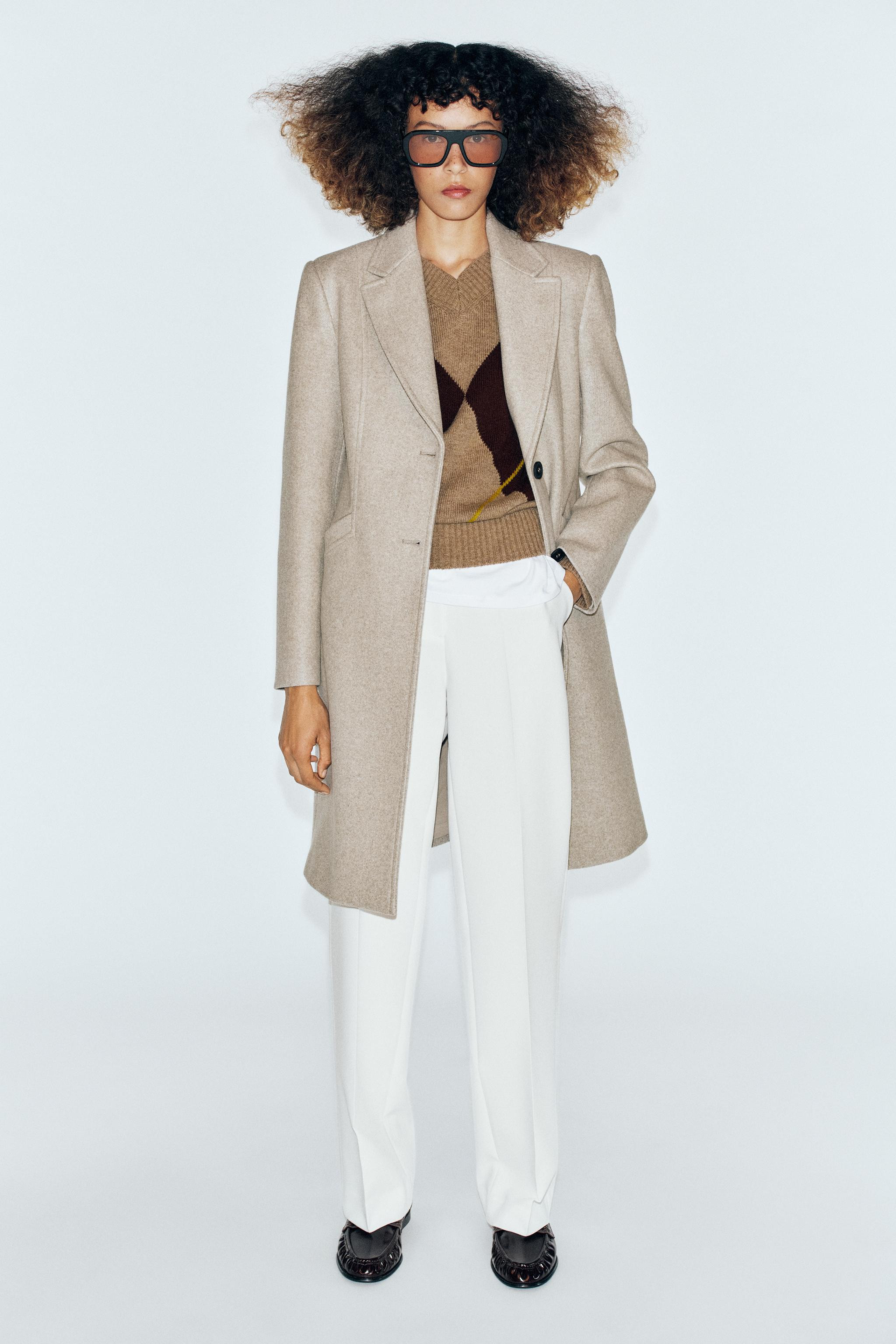 SOFT SHOULDER PADDED COAT | Zara US