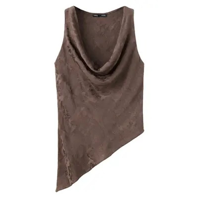 MANGO Mara Jacquard Asymmetric Top in Ecru at Nordstrom, Size X-Small | Nordstrom