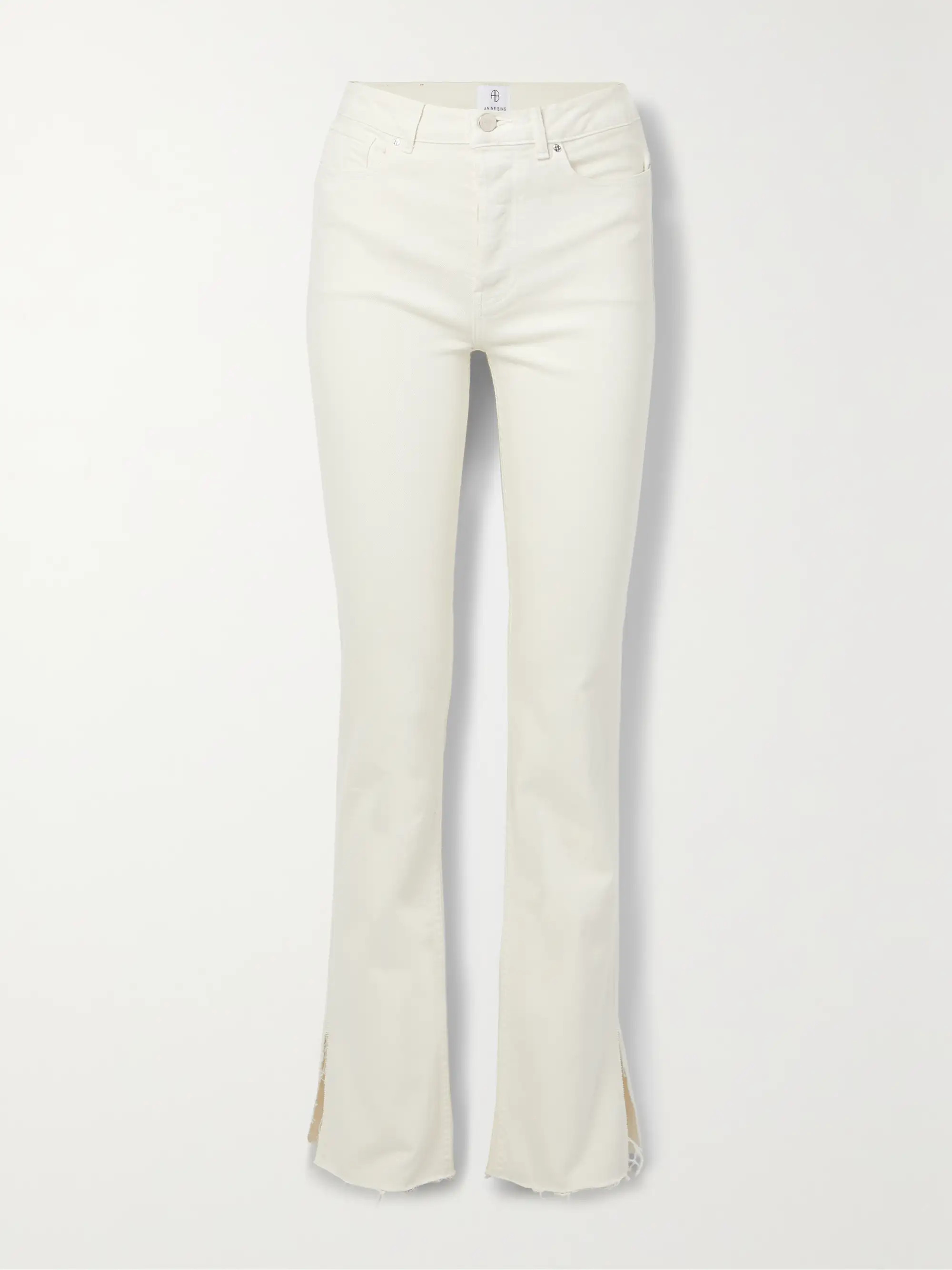 Roxanne frayed high-rise bootcut jeans | NET-A-PORTER (US)