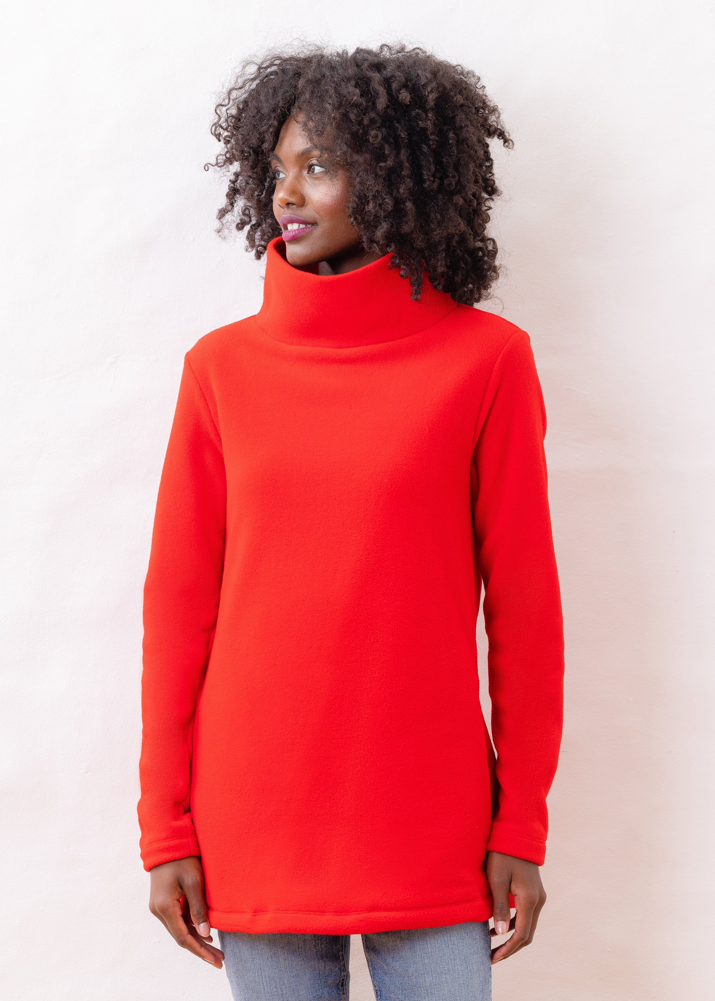Cobble Hill Turtleneck (Red) | Dudley Stephens
