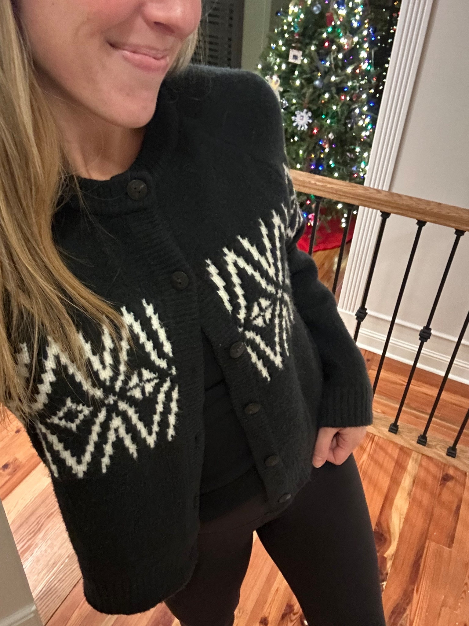 Holiday cardigan sweater from Abercrombie🖤✨
Lululemon align leggings are always a staple! 

https://community.abercrombie.com/s/emily.w.1

#LTKGiftGuide #LTKSaleAlert #LTKHoliday