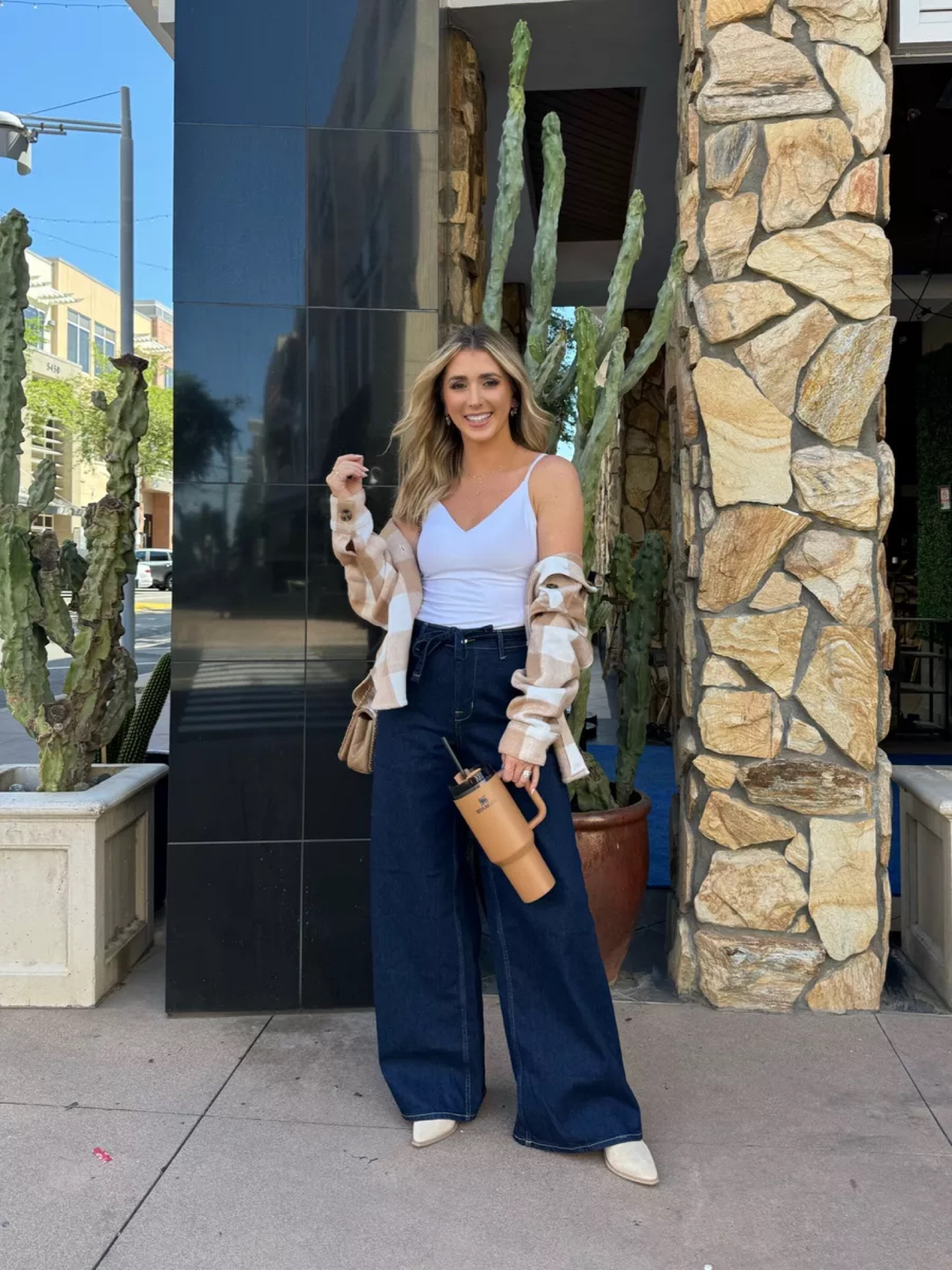 Love these Walmart front tie denim pants and flannel!! Cami is an Amazon fashion find

Walmart 
Fall Outfit
Casual Outfit

#LTKFindsUnder50 #LTKStyleTip #LTKFindsUnder100