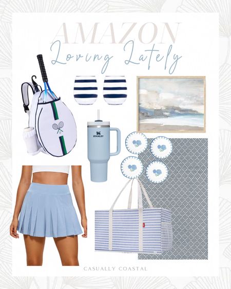 Loving Lately from Amazon! 😍
-
Amazon skort, golf skirt, Amazon home, Amazon home decor, coastal style, coastal home decor, St
40oz Stanley cup, Amazon rugs, coastal rugs, blue rugs, Amazon artwork, coastal artwork, beach artwork, pleated skort, tennis skort, golf skort, sling bag for tennis racket, tennis crossbody chest bag, Stanley quencher, water bottles, Amazon fitness gear, amazon utility tote bag, extra large tote bag, 7’6x9’6 rug, indoor outdoor rug, unbreakable melamine plates, outdoor plates, Amazon outdoor dining, hydrangea salad plates, dessert plates, Kate spade stemless wine glasses, outdoor wine glasses, acrylic glasses, coastal art framed, Amazon gifts for her 

#LTKHome #LTKFindsUnder100 #LTKFindsUnder50