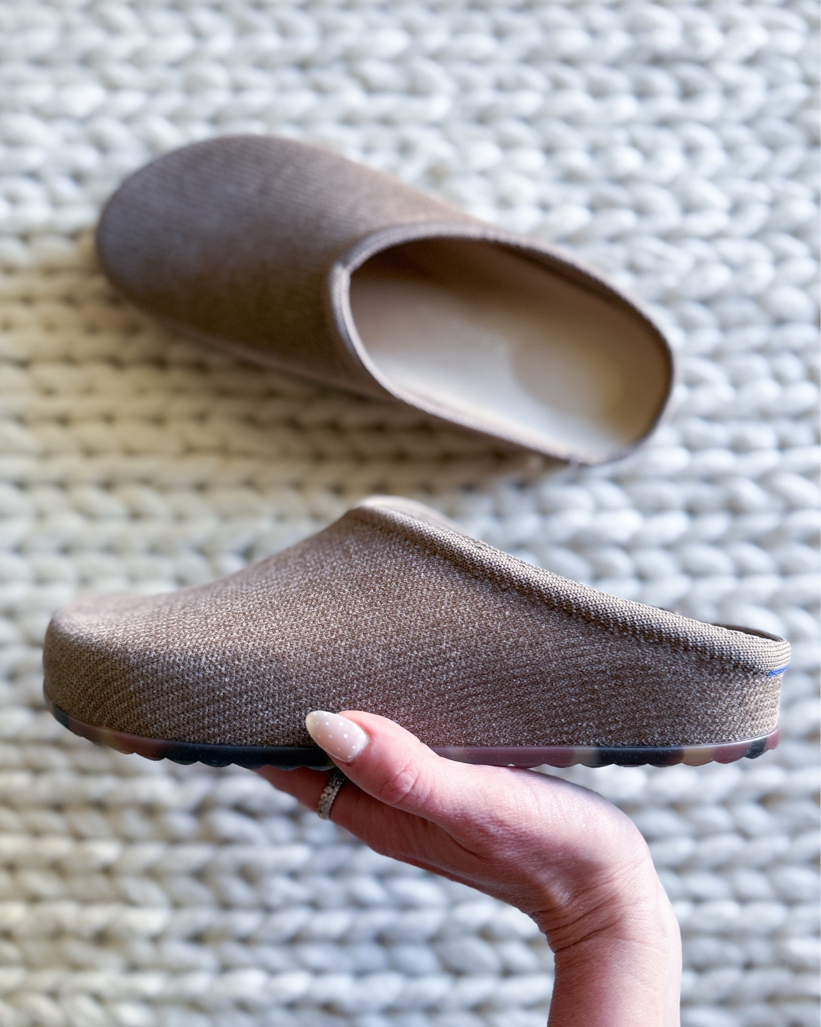 I just unboxed these gorgeous Rothy’s Clogs in the color Portobello. They are everything for fall; easy, cozy, & elevated. The neutral brown tone is perfect for pairing with denim, leggings, or even loungewear, & the slip-on style makes them effortless for every day. Comfortable, washable, & sustainable. These are the kind of shoes you’ll reach for again & again. 

rothy’s clogs portobello - rothy’s revelvet clogs - sustainable fall shoes - rothy’s velvet clog - comfortable slip on clogs - washable clogs for women - neutral rothy’s shoes - everyday fall footwear - rothy’s casual clog review - eco friendly shoes for fall - best women’s clogs 2026 - slip on clog style - rothy’s clog outfit ideas - comfy fall shoes for errands - travel friendly clogs - rothy’s portobello clog