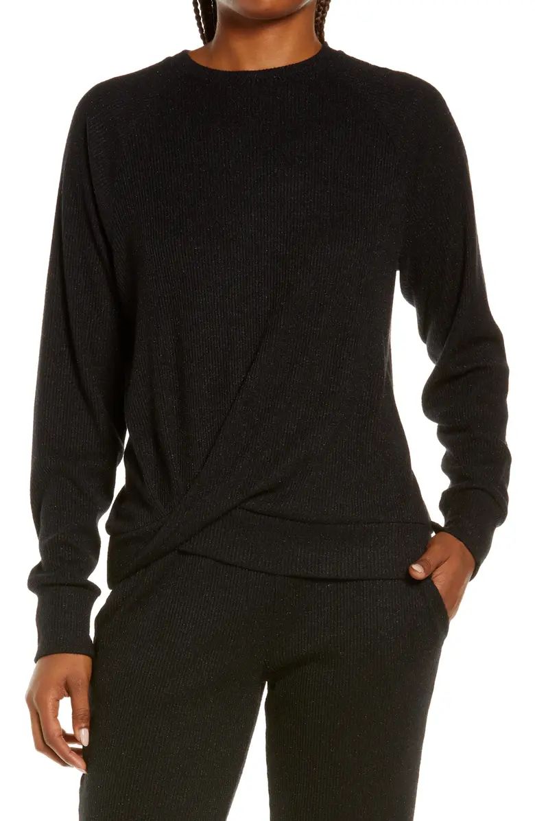 Mia Twist Rib Sweatshirt | Nordstrom