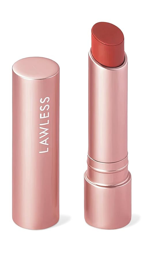 LAWLESS Forget the Filler Lip Plumping Line Smoothing Tinted Balm, Georgie, Pink, 0.09 Ounce | Amazon (US)