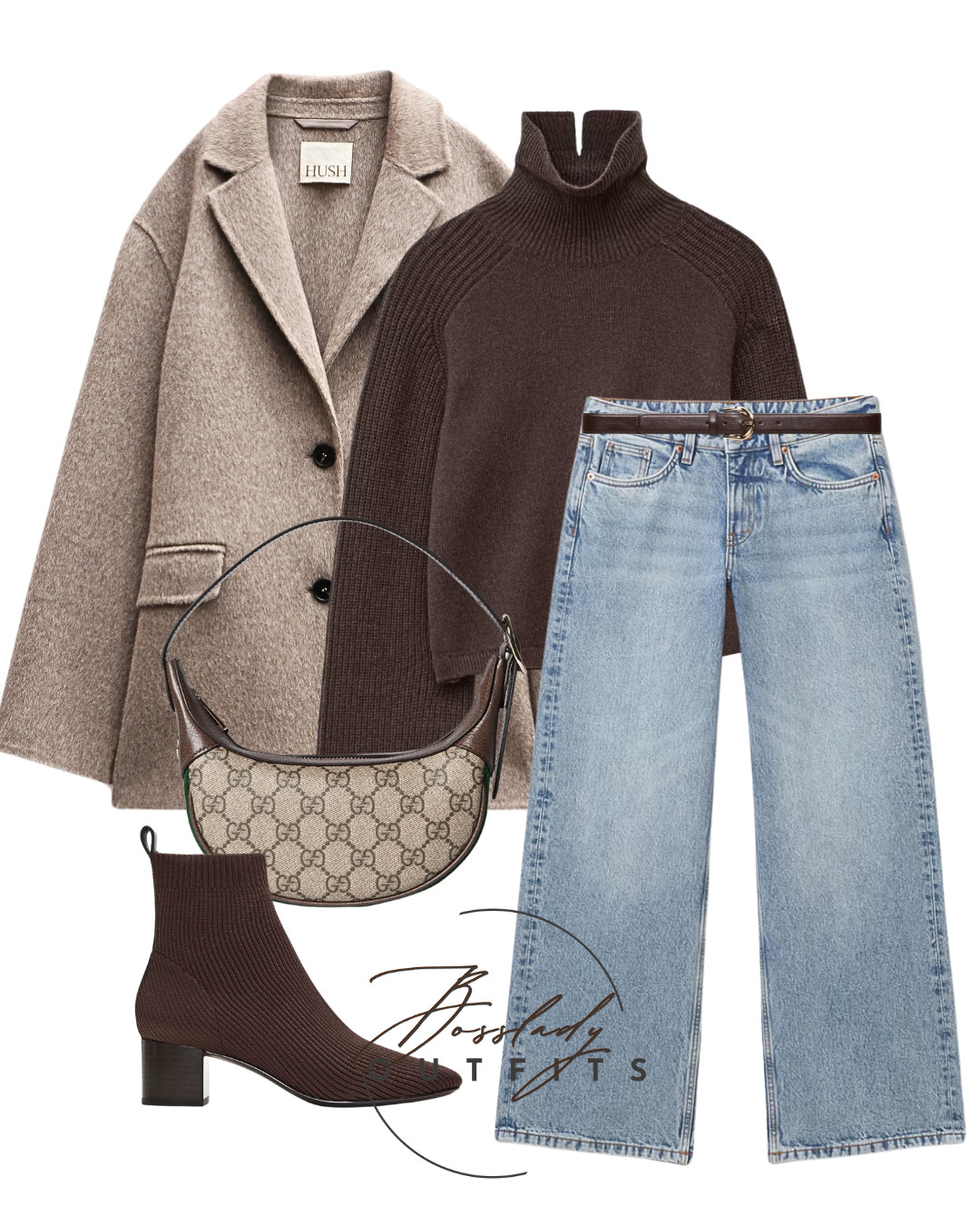  A cozy neutral look for coffee runs, brunch dates, or weekend strolls 🤎Tags: beige wool coat, brown knit turtleneck, light wash jeans, Gucci bag, brown ankle boots 

#LTKwinter #LTKstyletip #LTKbag