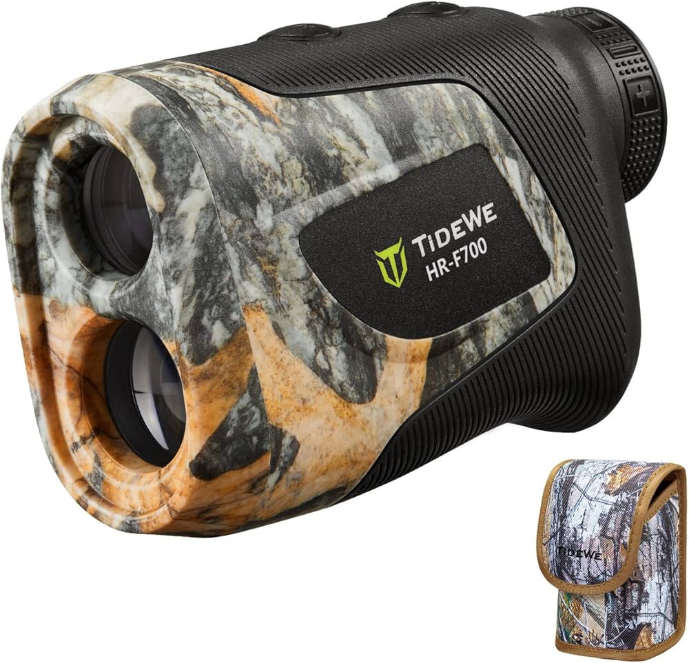 TIDEWE Hunting Rangefinder with Rechargeable Battery, 700Y Camo Laser Range Finder 6X Magnificati... | Amazon (US)