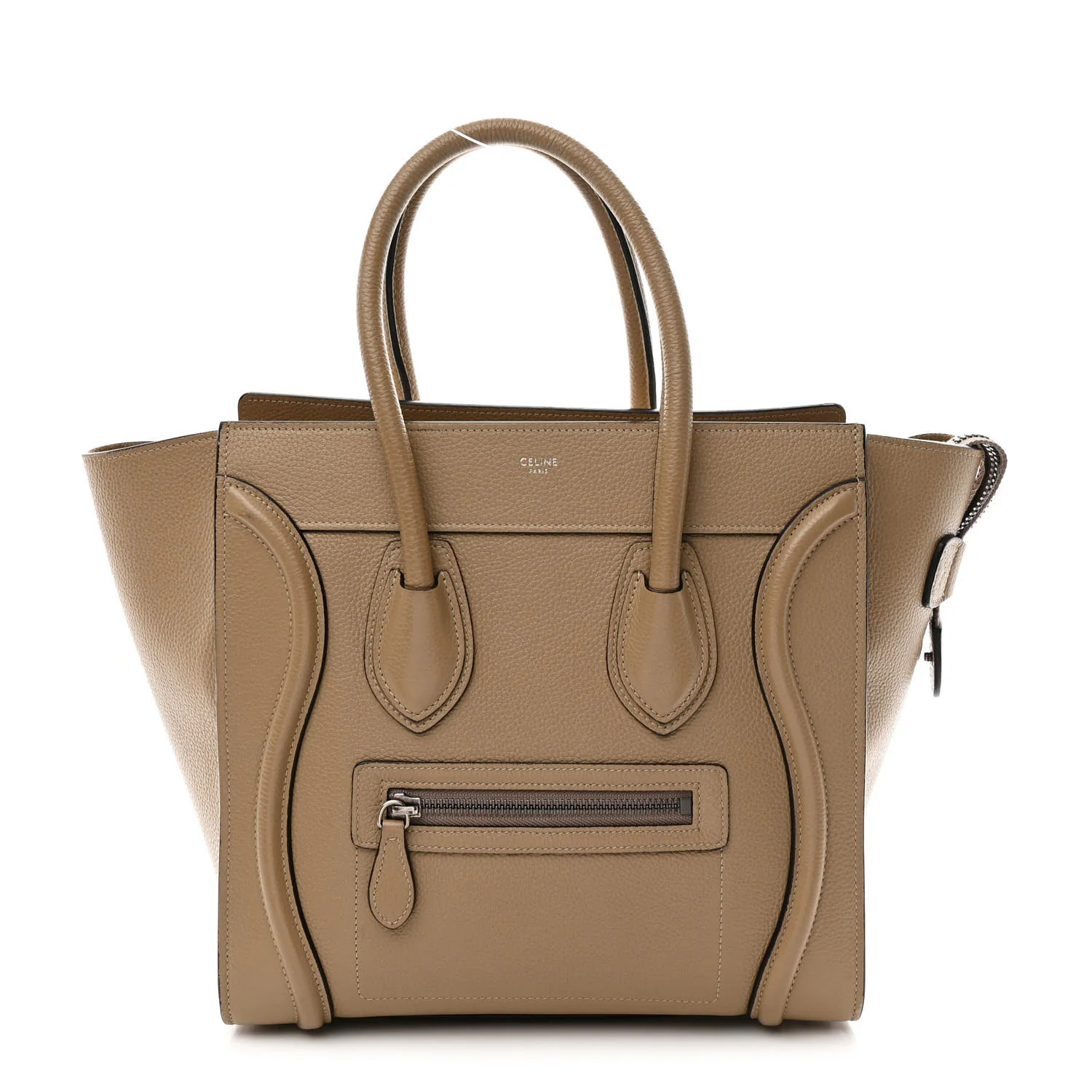 Drummed Calfskin Micro Luggage Dune | FASHIONPHILE (US)