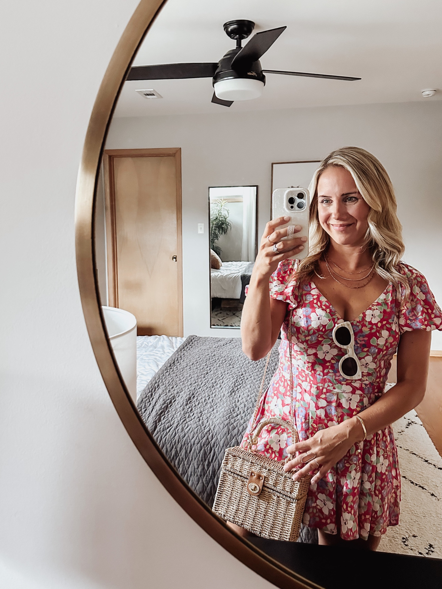 Girls Night Out 
floral romper | summer outfit | purse 

#LTKshoecrush #LTKstyletip #LTKwedding