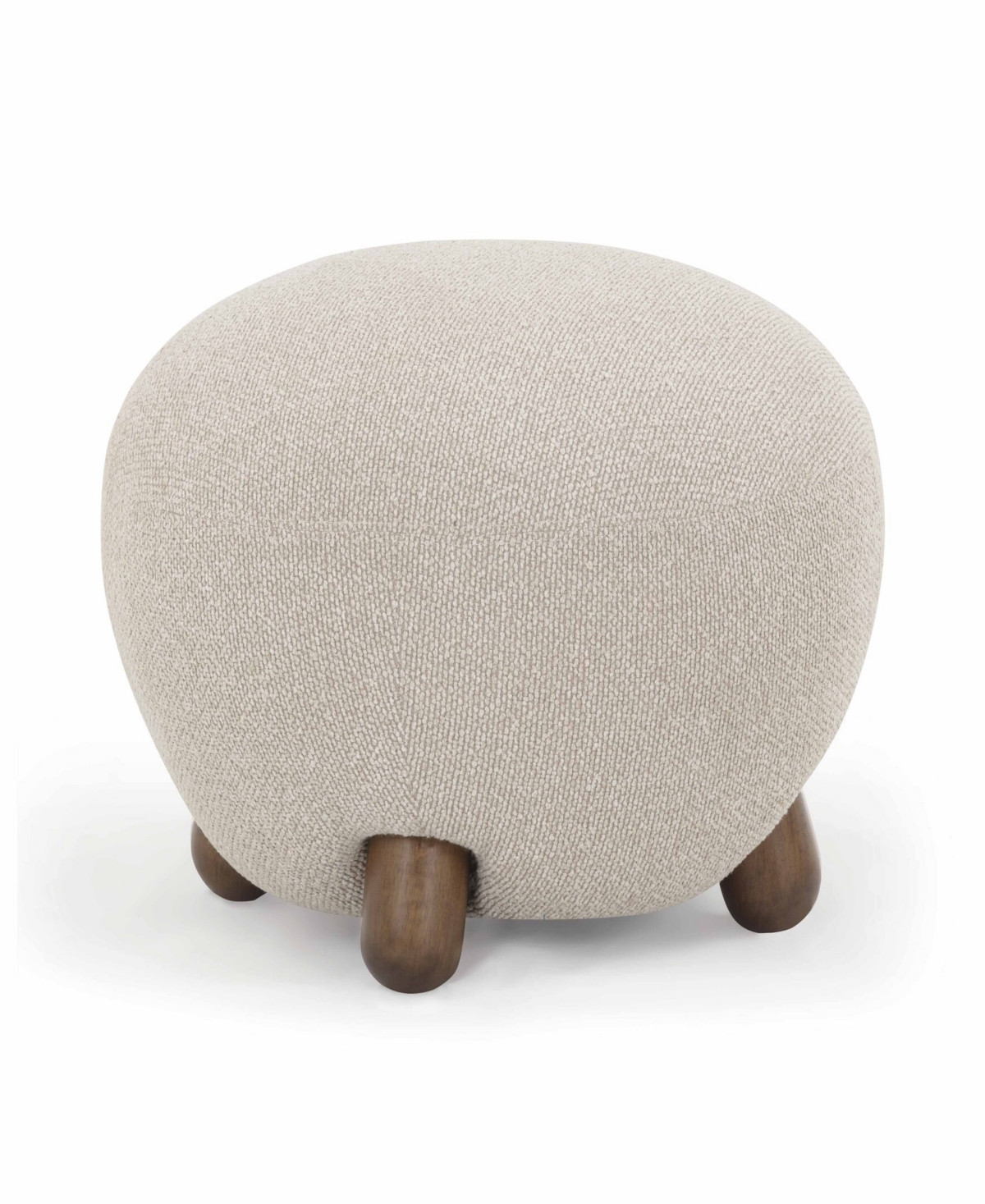 Tov Furniture Pucker 16.5" Boucle Ottoman - Warm Gray | Macy's