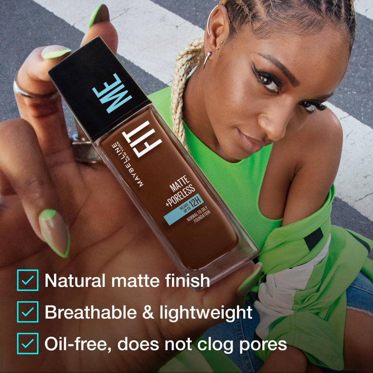 Maybelline Fit Me Matte + Poreless Liquid Foundation Makeup, 112 Natural Ivory, 1 fl oz - Walmart... | Walmart (US)