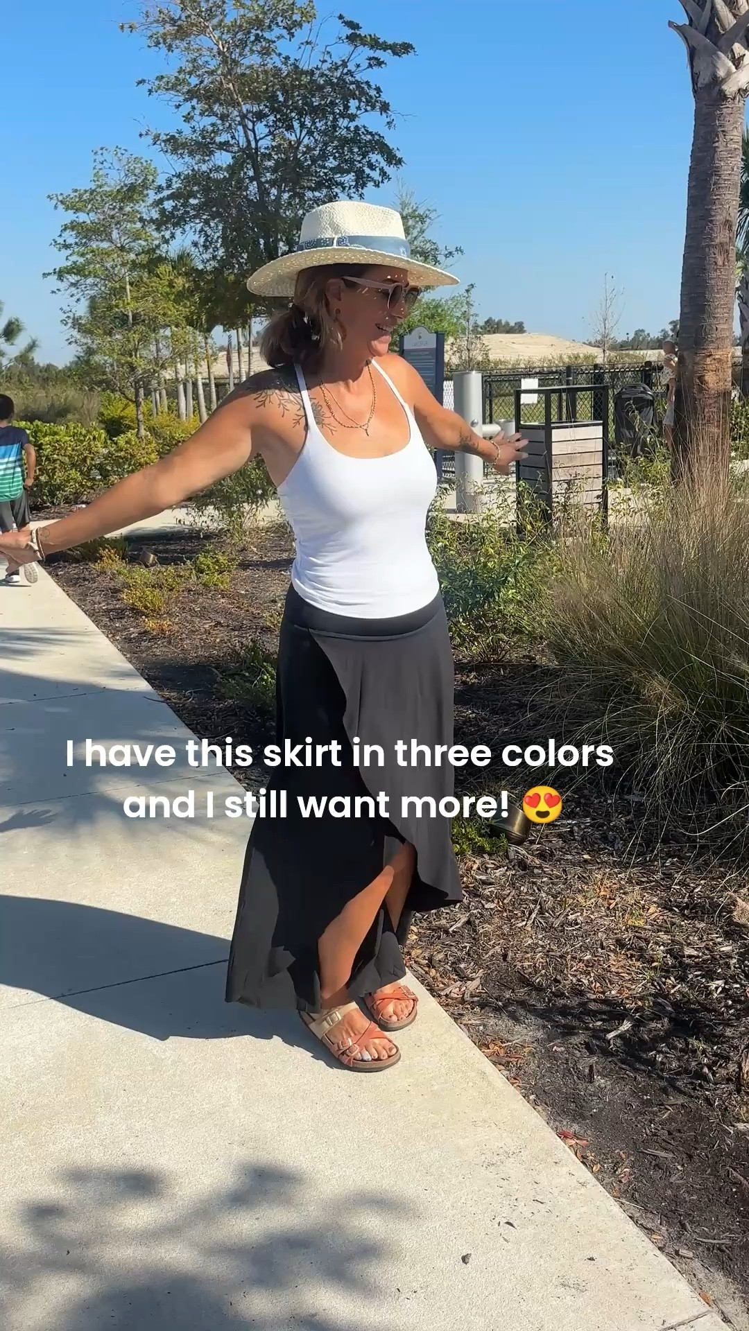 The perfect skirt. Built in shorts! 😍 Super breezy, light weight and quick drying fabric. So dreamy. And the top is very comfy with a built in bra. LOVE! 

#LTKmomlife #LTKActive #LTKTravel