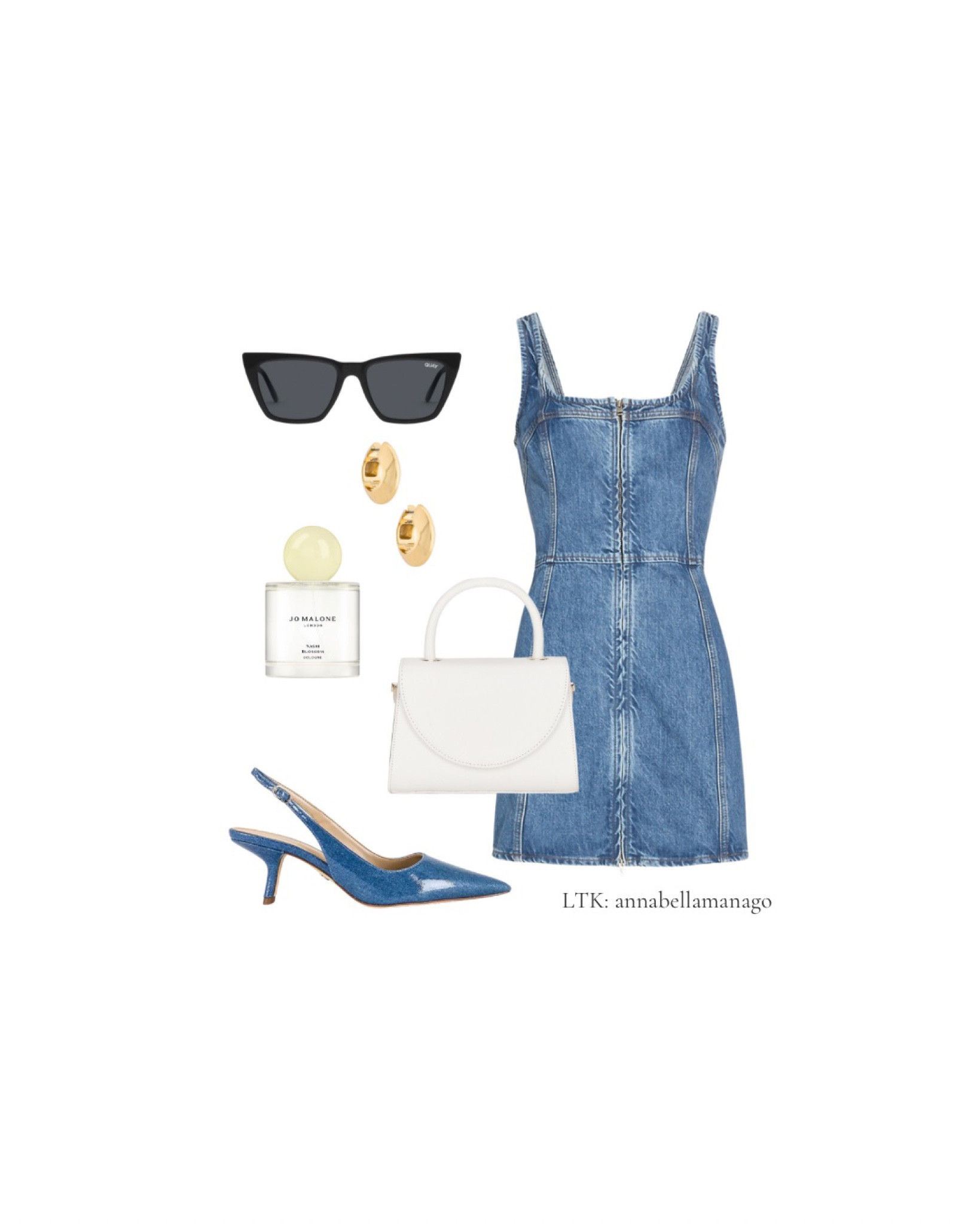 Denim dress, kitten heels, mini white purse 🤍


#LTKitbag #LTKshoecrush #LTKFind