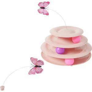 FRISCO Butterfly Cat Tracks Cat Toy, Pink - Chewy.com | Chewy.com