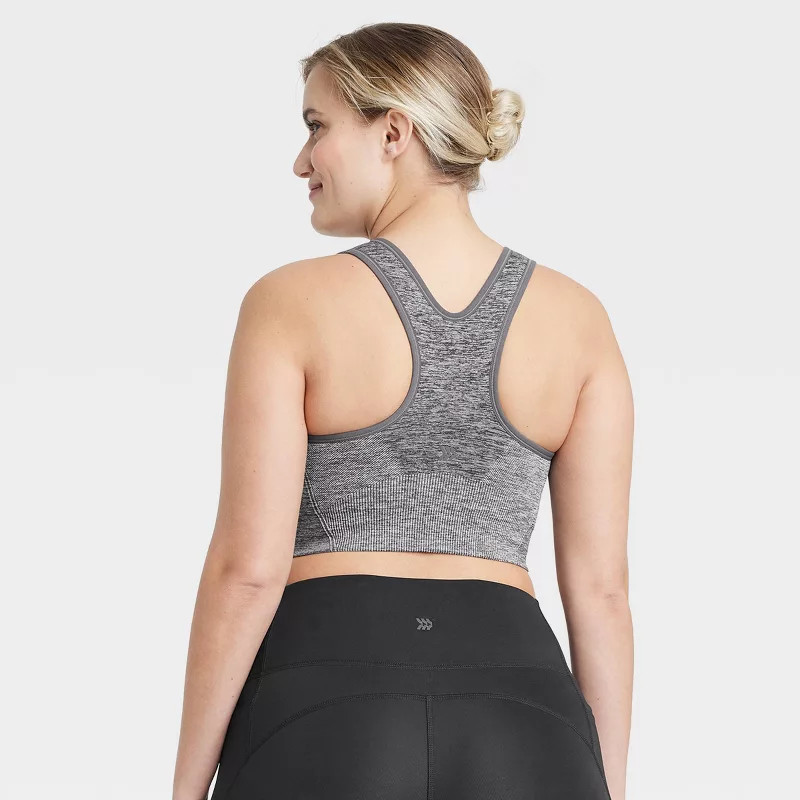Women's Seamless Medium Support Racerback Sports Bra - All In Motion™ | Target