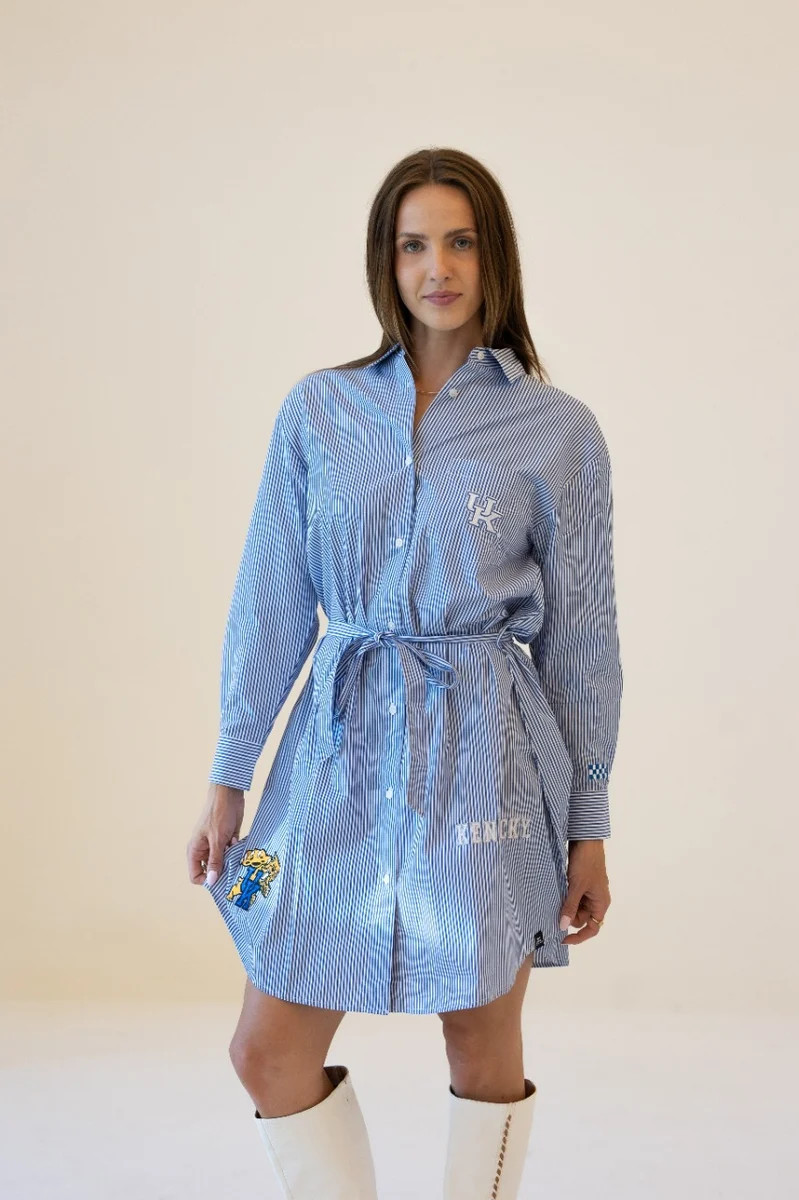 Kentucky Star Player Striped Shirt Dress | Gameday Social