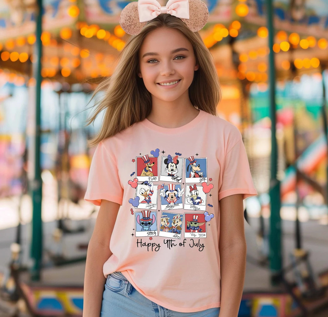 Happy 4th of July Mickey and Friends Shirt, 4th of July Funny Shirt, Fourth of July Disney Shirt,... | Etsy (US)