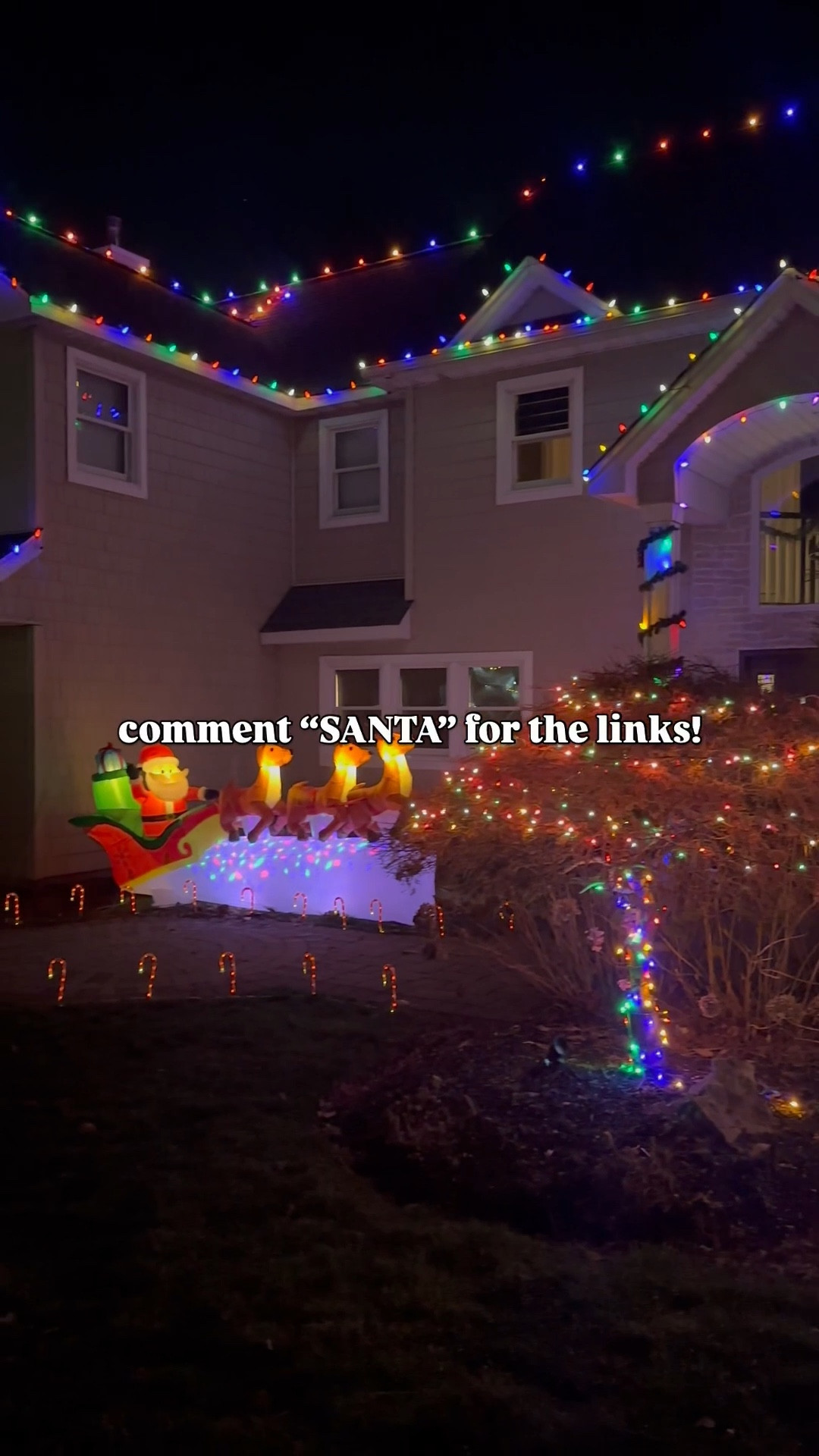 Here are 3 easy amazon light upgrades that make your house look magical without the extra work.

Solar candy canes, Santa’s sleigh, peppermint ladder… the kids are obsessed and yes, Santa definitely notices. 😉

#christmaslights #holidaydecor #exteriorchristmasdecor #christmashome 

#LTKHome #LTKHoliday