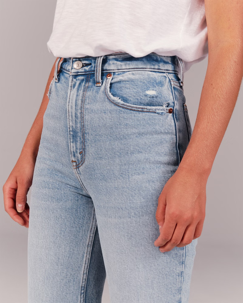 '90s Ultra High Rise Straight Jeans | Abercrombie & Fitch (US)