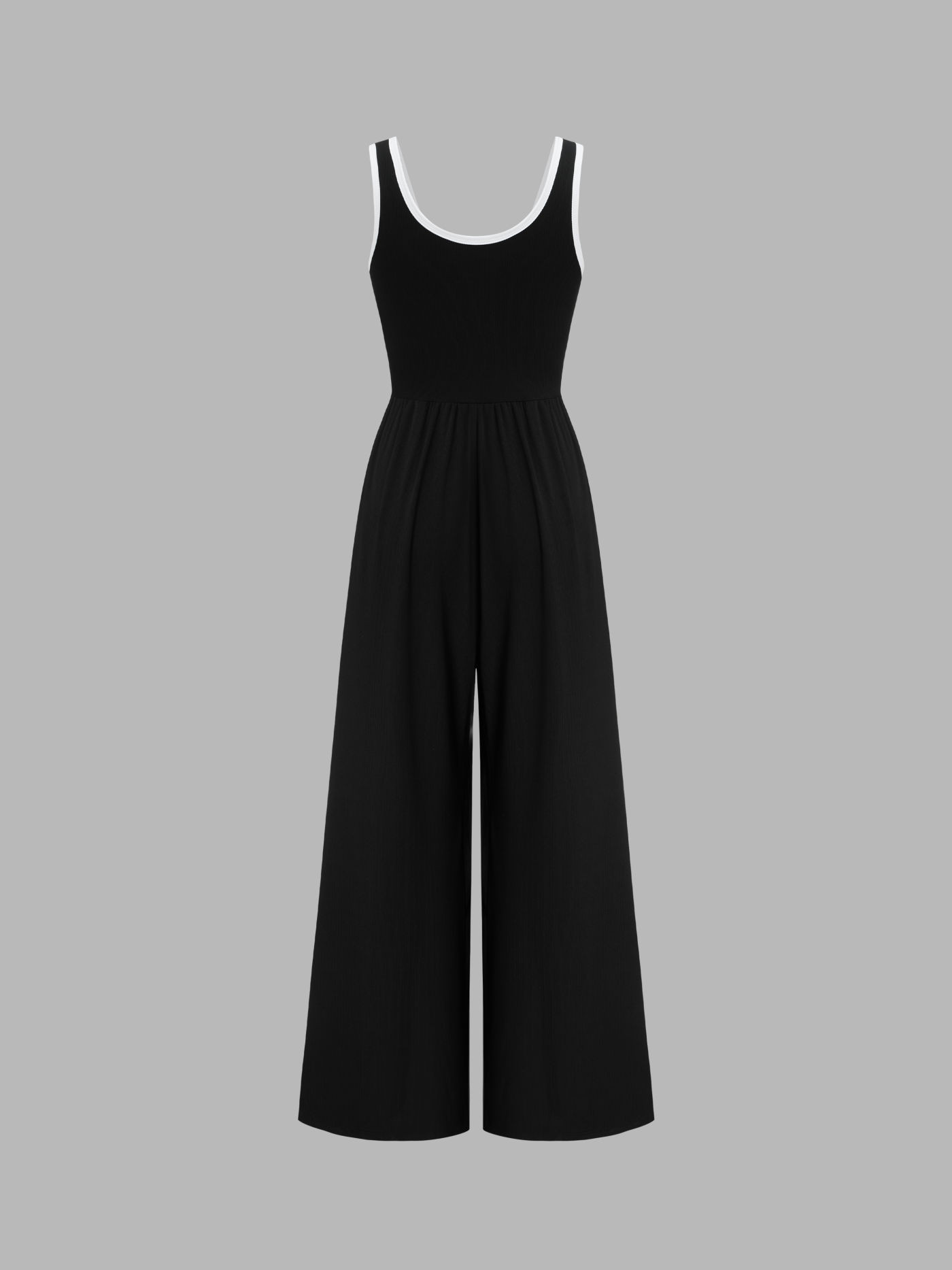 Contrasting Binding Pocket Wide Leg Jumpsuit | Cider