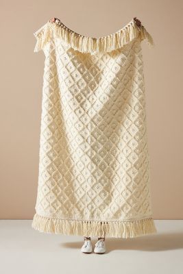 Tibo Diamond Dot Throw Blanket | Anthropologie (US)