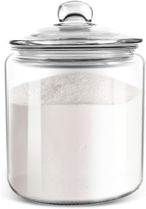 Masthome 1 Gallon Glass Jar with Lid,Large Glass Cookie Jar,Wide Mouth,Dishwasher Safe,Large Clea... | Amazon (US)