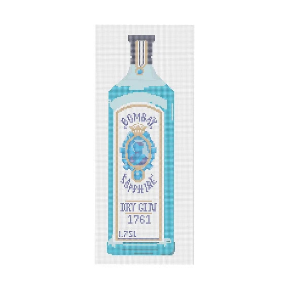 Bombay Sapphire Needlepoint Canvas | Etsy (US)