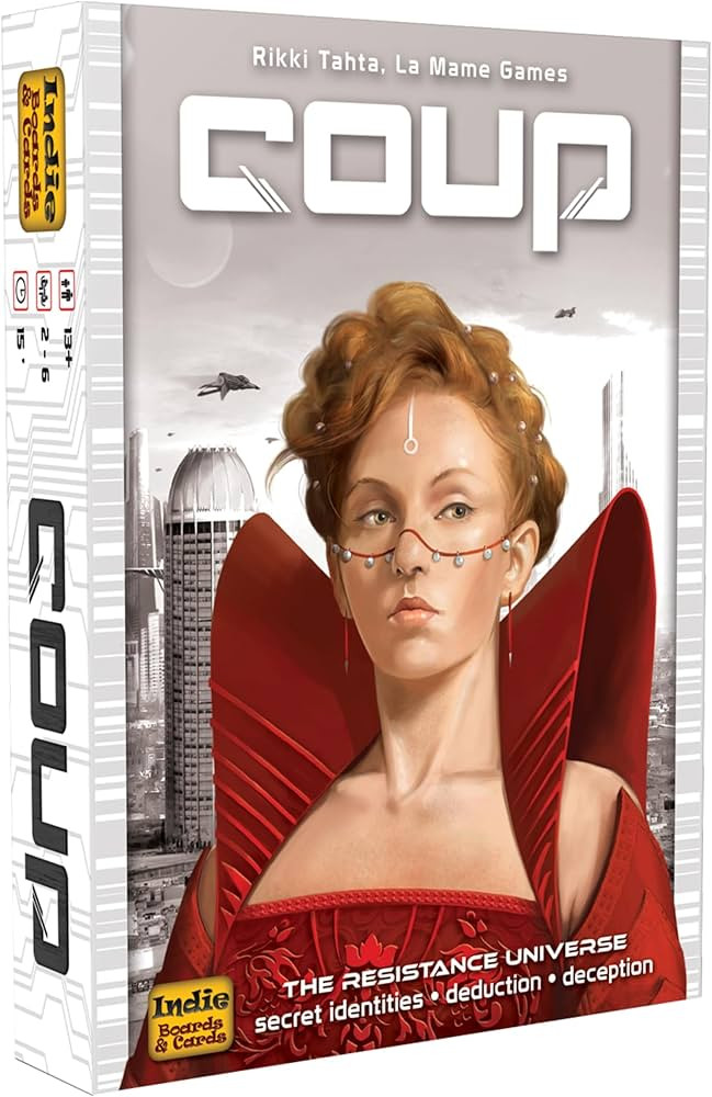 Coup - The Fast, Fun Bluffing Party Game for 2-6 Players. Perfect for Family Game Night with your... | Amazon (US)