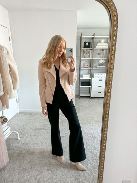 Cozy and chic new jumpsuit from Spanx! Love layering it with a blazer or neutral jacket and boots to complete the look. Use code AMANDAJOHNXSPANX to save 10% on your order! 

#LTKworkwear #LTKstyletip #LTKsalealert