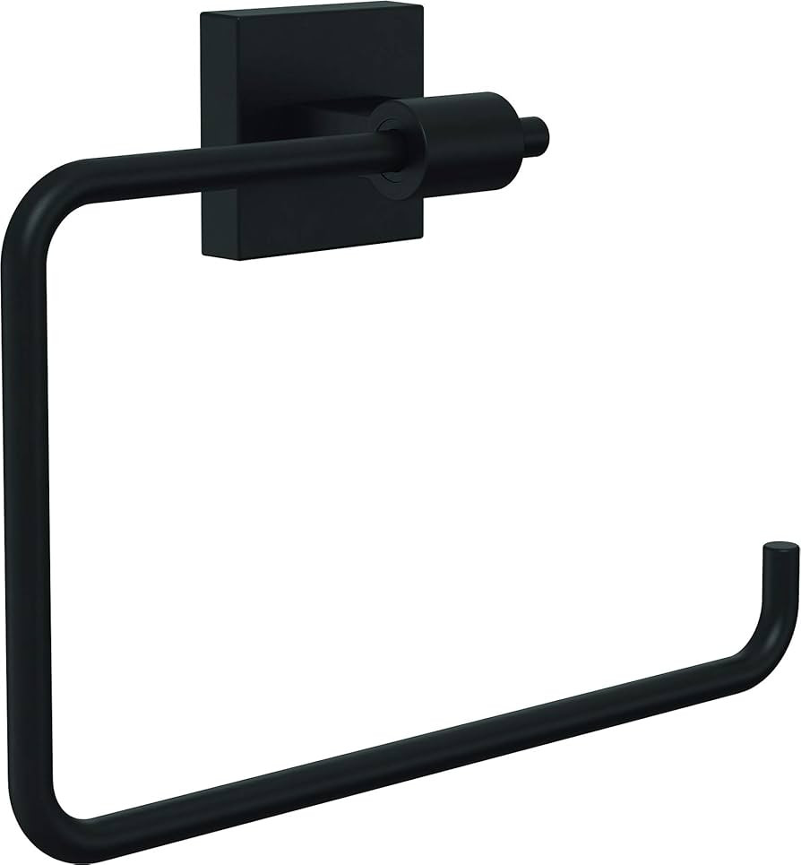 Franklin Brass MAX46-FB Maxted Towel Ring, 7.87 x 2.15 x 6.04 Inches, Matte Black | Amazon (US)