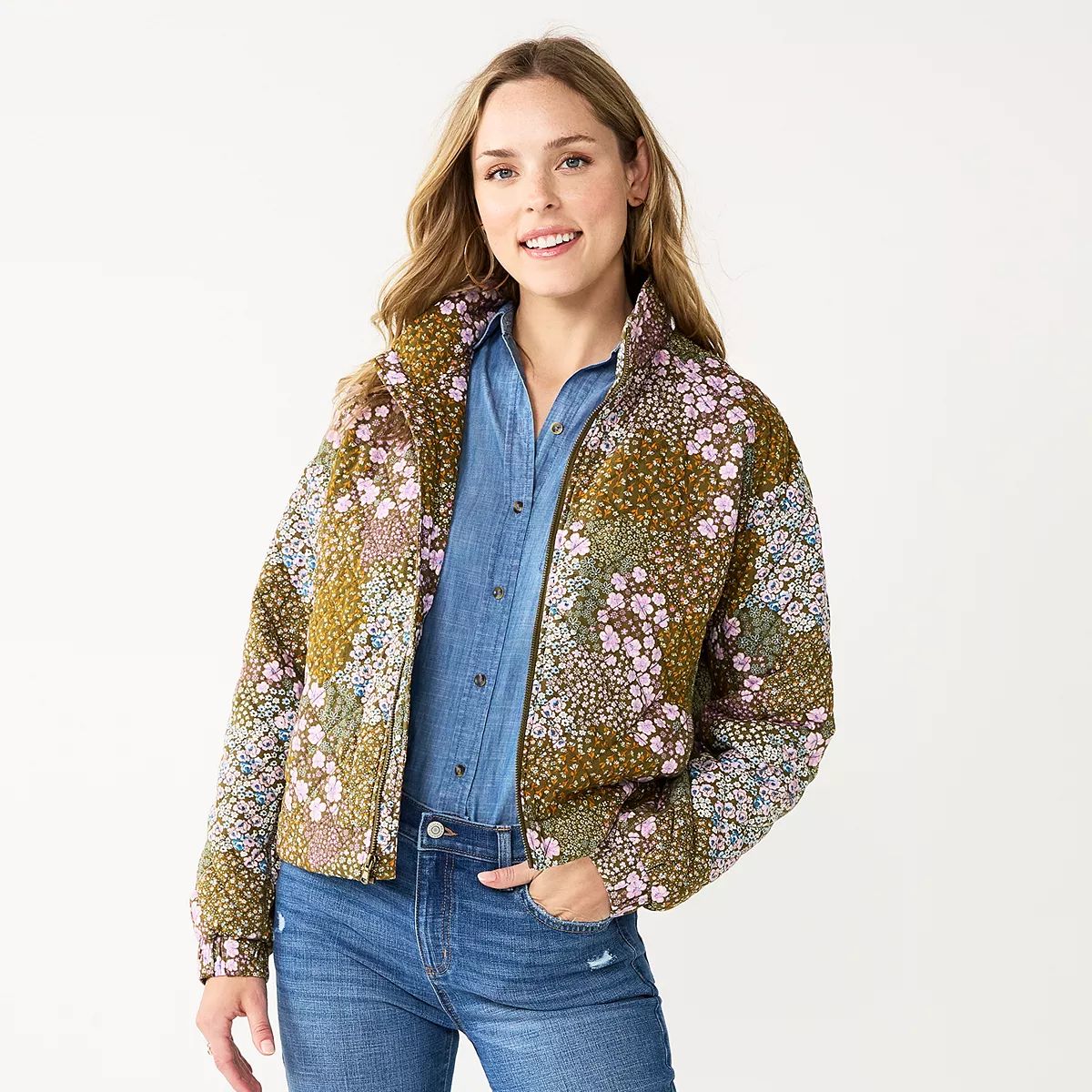 Women's Sonoma Goods For Life® Quilted Print Jacket | Kohl's