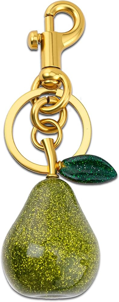 igvean Pear Bag Charm Keychains Pear Accessories Gifts Cute Fruit Keyring Birthday Christmas Vale... | Amazon (US)