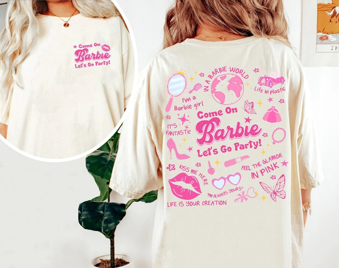 Comfort Colors Barbie Movie 2023 Barbie Tshirt Doll Barbie - Etsy | Etsy (US)