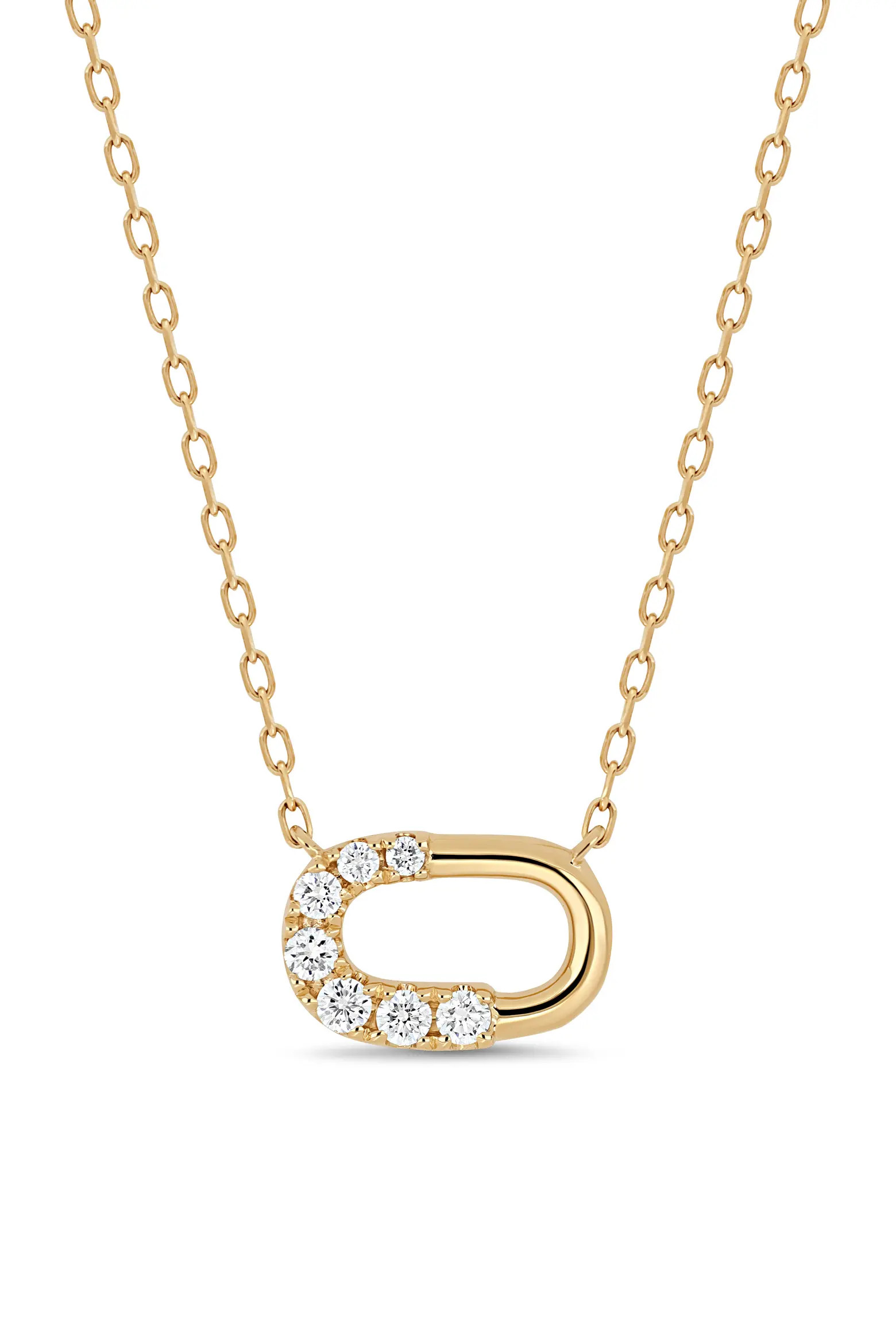 18K Gold Varda Diamond Link Pendant Necklace (Women) | Nordstrom | Nordstrom