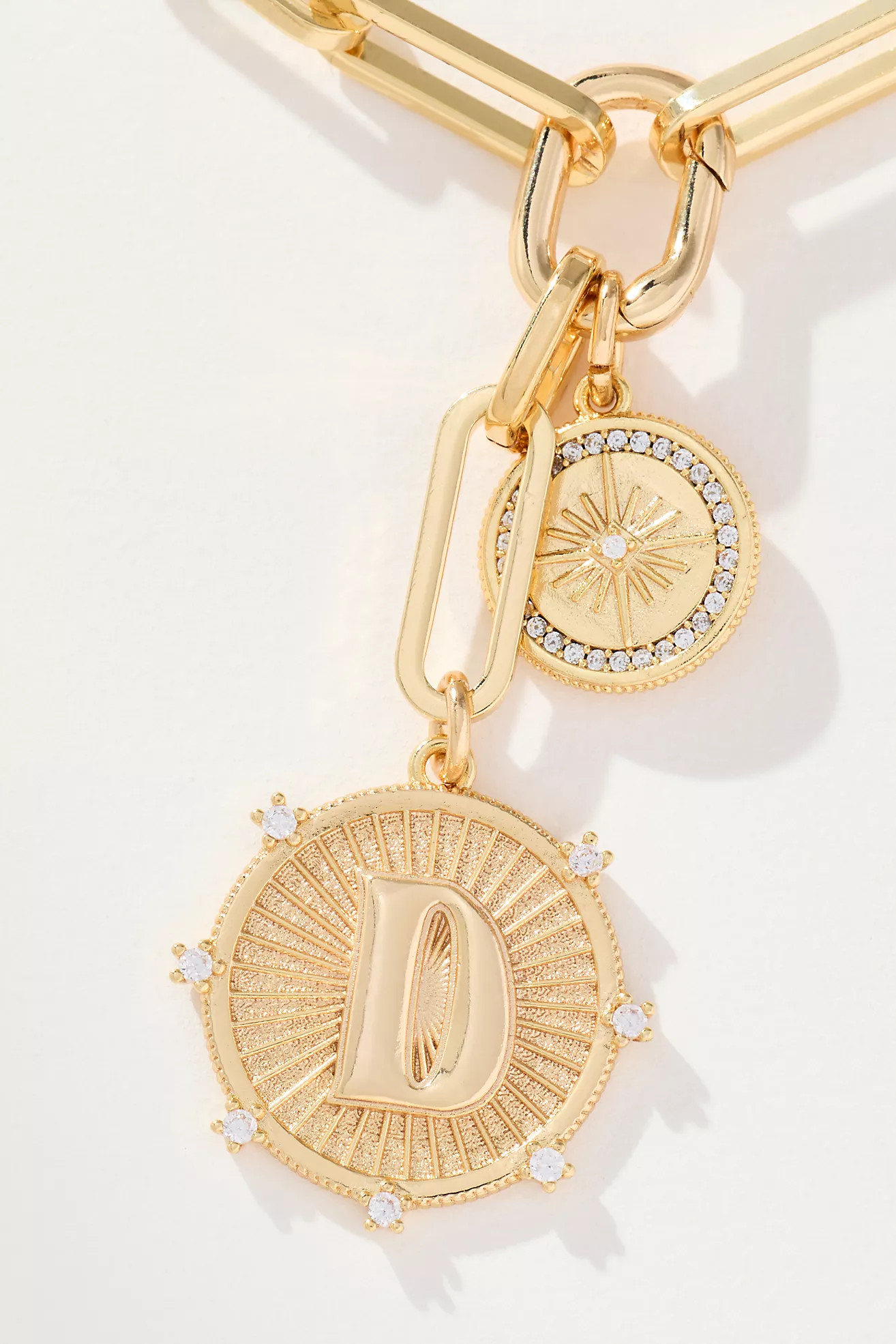 Monogram Coin Pendant Necklace | Anthropologie (US)