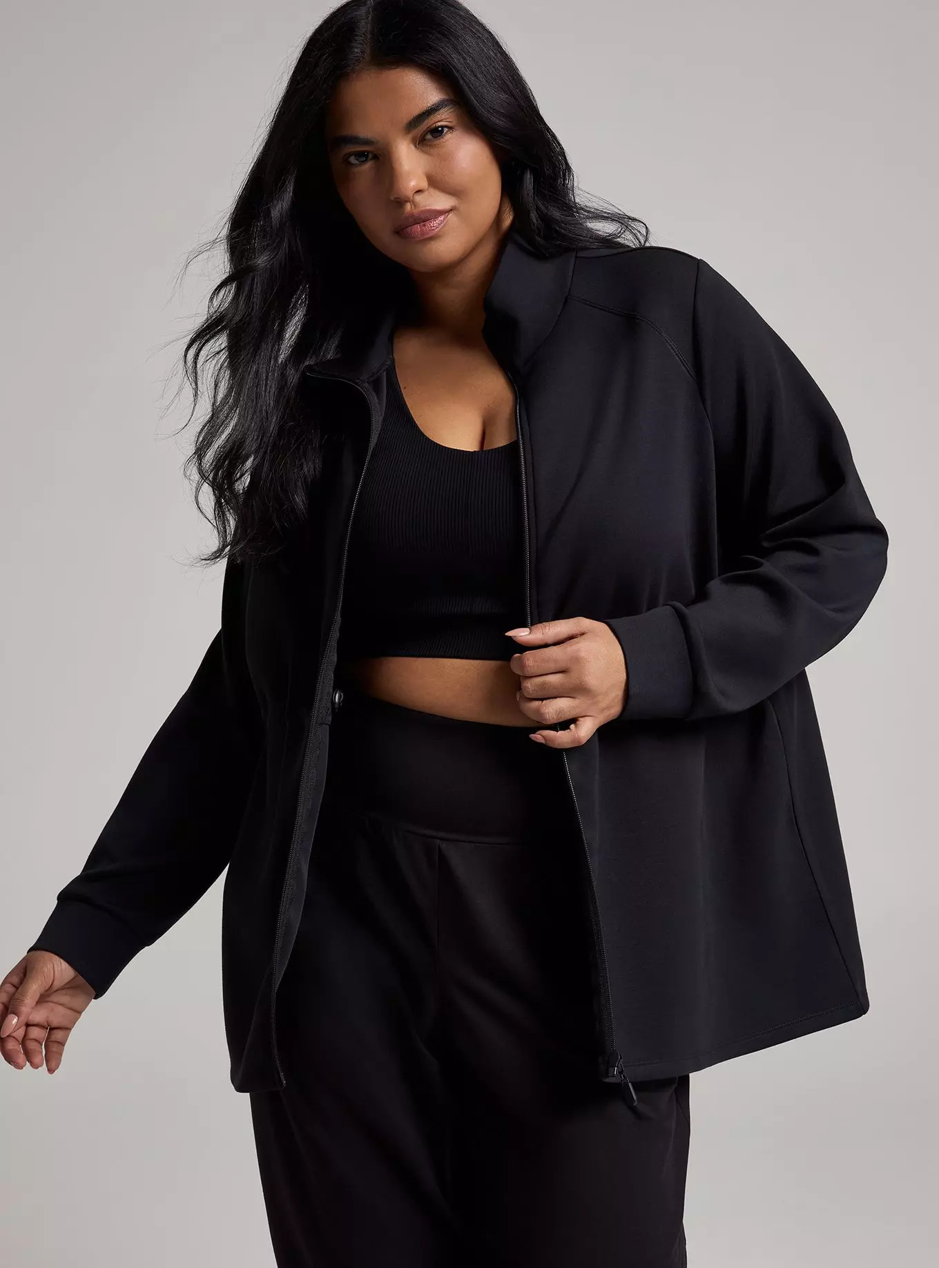TRU Cupro Active Zip-Up Jacket | Torrid (US & Canada)
