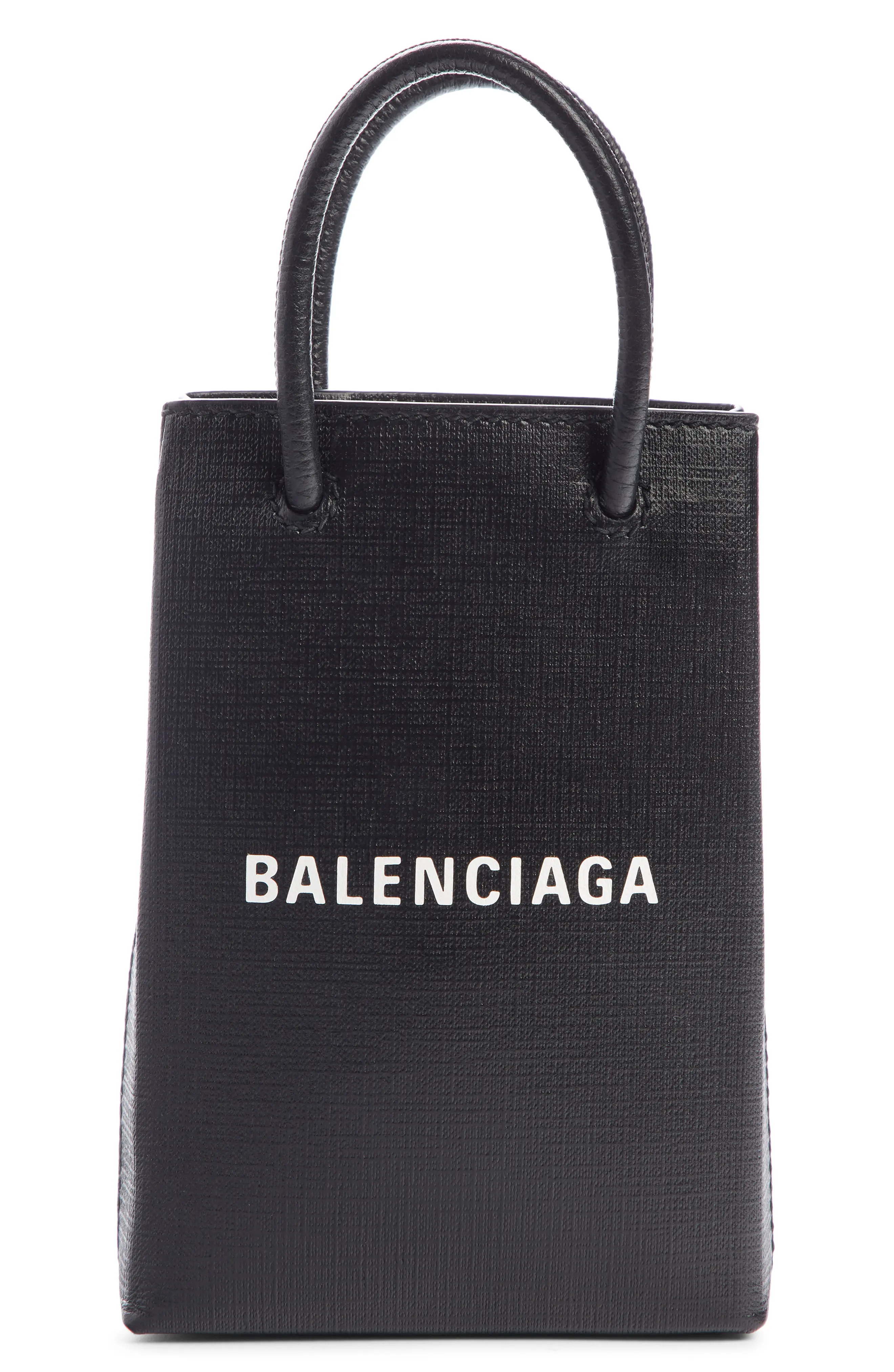 Balenciaga Shopping Leather Crossbody Phone Bag - | Nordstrom