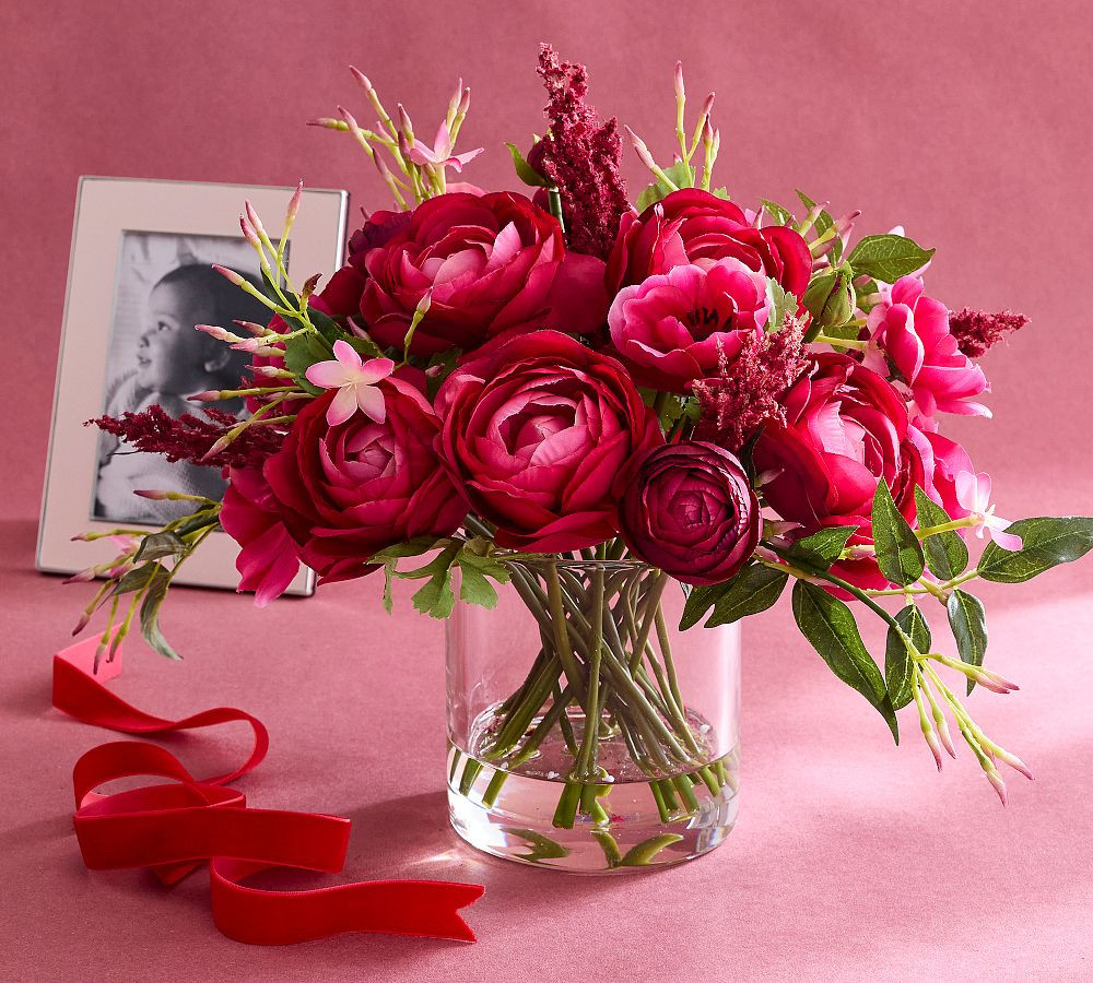 Faux Composed Pink Jasmine & Peony | Pottery Barn (US)