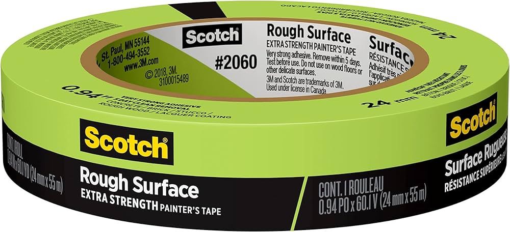 Scotch Rough Surface Extra Strength Painter's Tape, Green, Tape Protects Surfaces and Removes Eas... | Amazon (US)