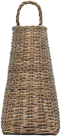 Lavish Nest Hanging Basket, for Wall or Door Decor, Rustic, Farmhouse, Primitive, Woven Willow, N... | Amazon (US)