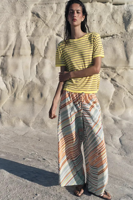 STRIPED KNIT TOP | Zara US