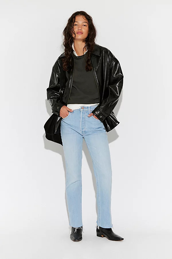 MOTHER The Tripper Flood Fray Jeans | Free People (Global - UK&FR Excluded)
