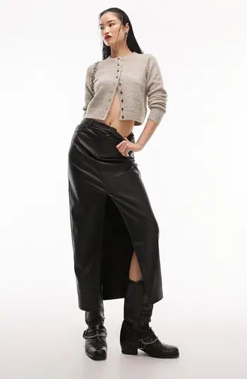 Topshop Faux Leather Maxi Skirt | Nordstrom | Nordstrom