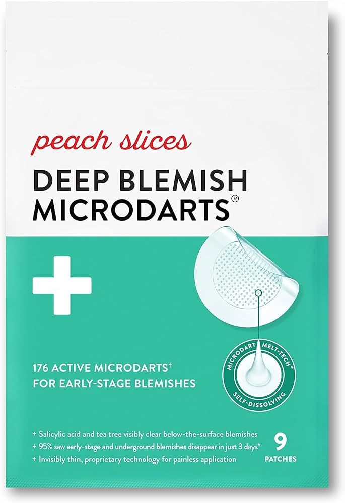 Peach Slices | Deep Blemish Microdarts | Acne Patch | Early Stage & Deep Pimples | Fast-Acting | ... | Amazon (US)