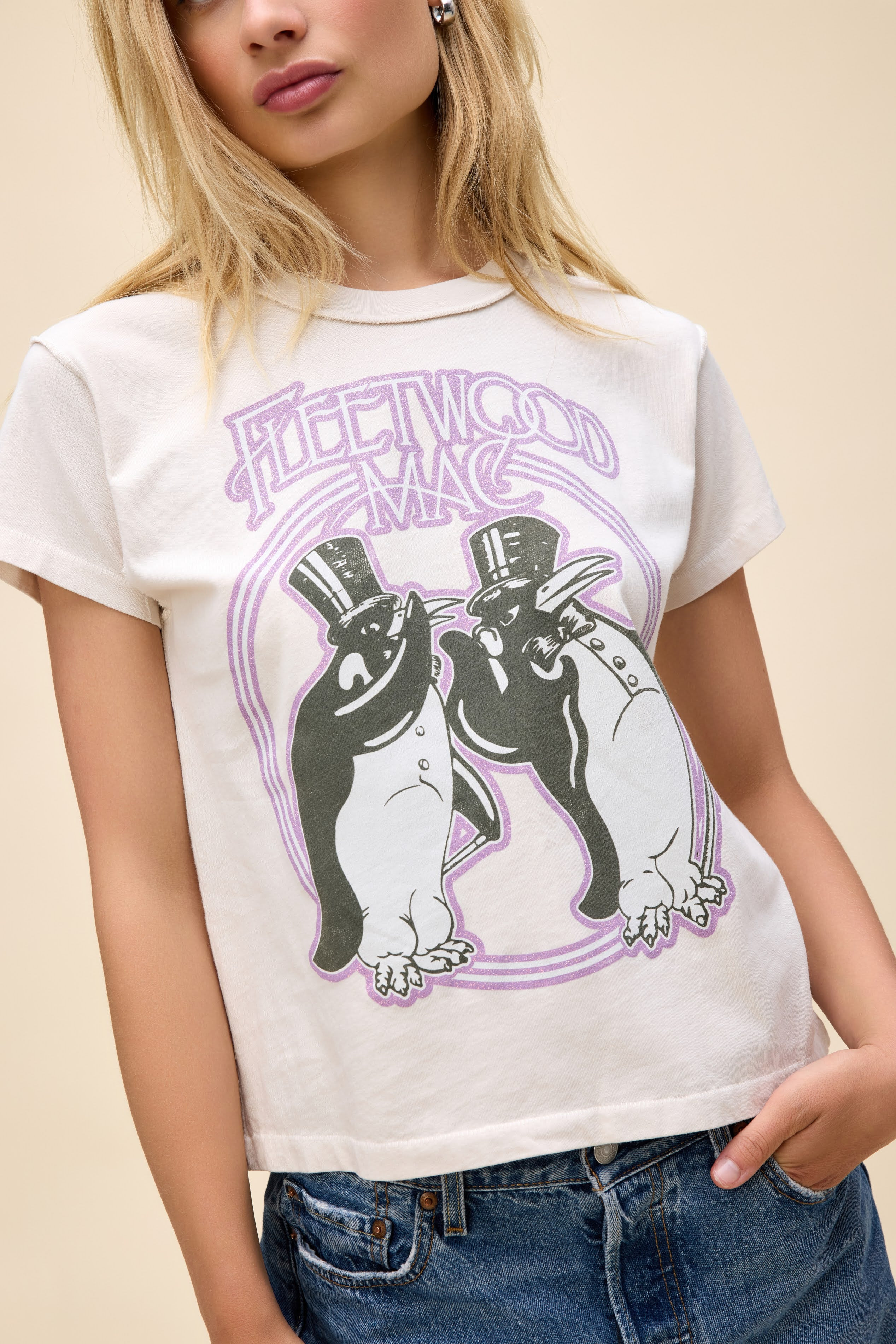 Fleetwood Mac Penguins Reverse GF Tee | Daydreamer