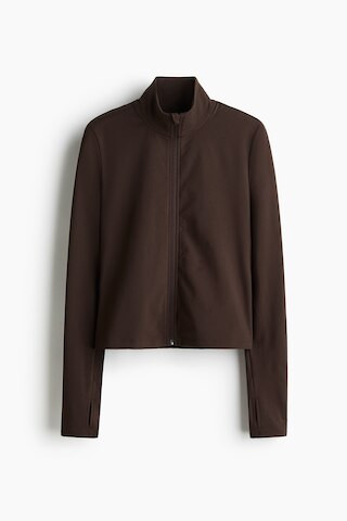 H & M - Sportshirt mit SoftMove - Braun - Sportswear | H&M (DE, AT, CH, NL, FI)
