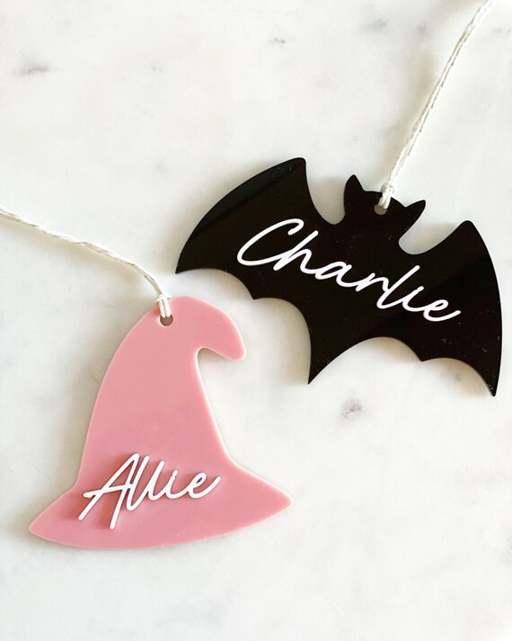 Custom Acrylic Halloween Gift Tag | Etsy | Etsy (US)
